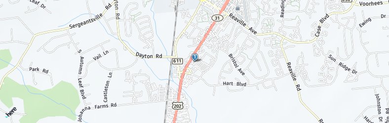 Location of Hooters of Applegate on a map