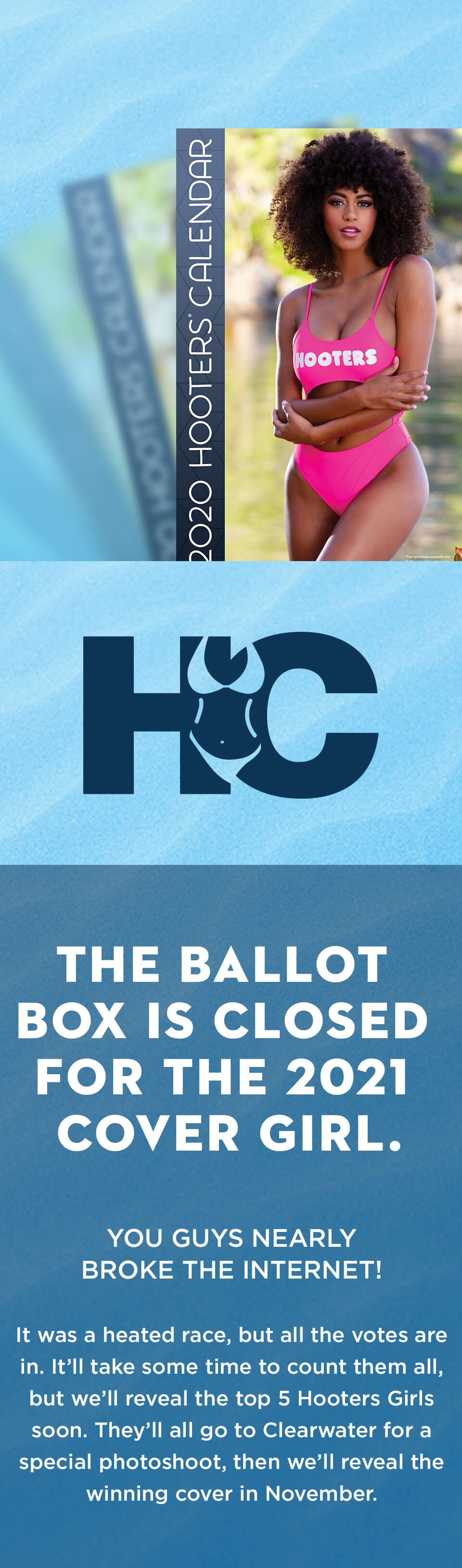 Hooters Calendar Vote