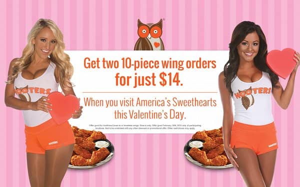 Love is in the Air, and it Smells like Hooters Chicken Wings