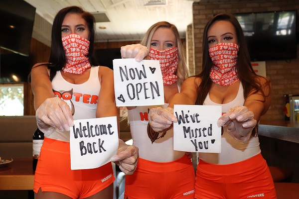 Hooters Opens Nationwide as First Phase of Reopening Begins