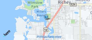 Location of Hooters of Port Richey on a map