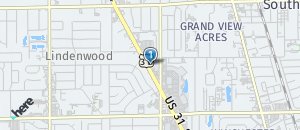 Location of Hooters of Greenwood IN on a map