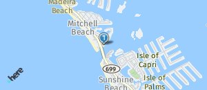 Location of Hooters of John's Pass Boardwalk West on a map