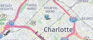 Location of Hooters of Uptown Charlotte on a map