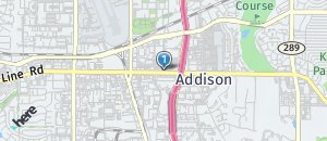 Location of Hooters of Addison on a map