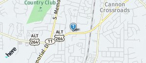 Location of Hooters of Greenville NC on a map