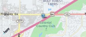 Location of Hooters of Wolfchase on a map