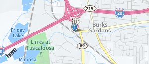 Location of Hooters of Tuscaloosa on a map