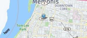 Location of Hooters of Memphis Downtown on a map