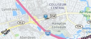 Location of Hooters of Hampton on a map
