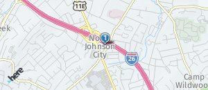 Location of Hooters of Johnson City on a map