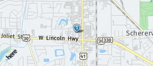 Location of Hooters of Schererville on a map