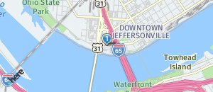 Location of Hooters of Jeffersonville on a map