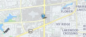 Location of Hooters of Aurora IL on a map