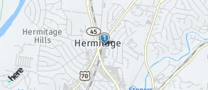 Location of Hooters of Hermitage on a map