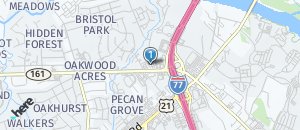 Location of Hooters of Rock Hill on a map