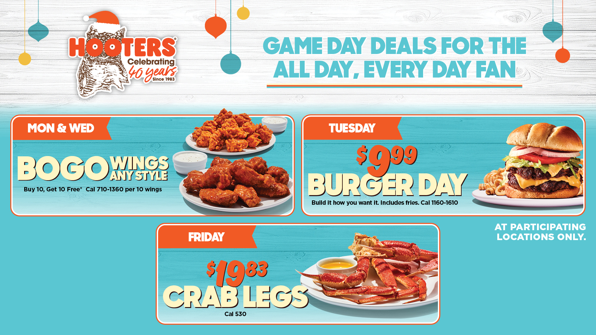 Hooters Restaurants  Online Ordering, Takeout, Delivery